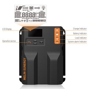 40 Amp MPPT Solar Charge Controller with 300 Days Historical Data and -35℃~+65℃