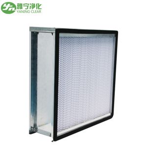 Mini Deep Pleated Stainless Steel Hepa Filter H13 H14 High Efficiency Particulat