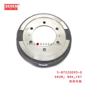 5-87220093-0 Front Brake Drum suitable for ISUZU QKR-LHD 5872200930