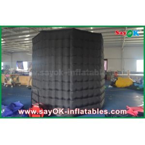 Photo Booth Wedding Props Inflatable Blakc Octagon Photo Booth White Inside With