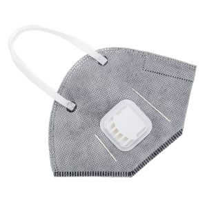 Cup Shape N95 Particulate Respirator Mask Valved Dust Mask Dark Grey