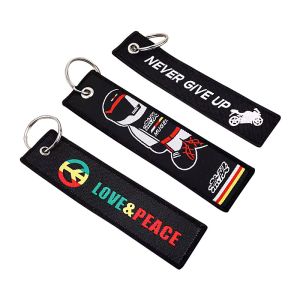 Custom Embroidered Key Tag Expert Technical Support For Souvenir And Corporate