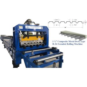 Cheap Type B Metal Roof Deck Rolling Forming Machine With High Strength-To-Weight Ratio for sale