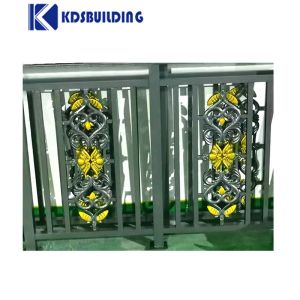 Metal Building Balcony Railing Forging Cast Stairs Pipe Railing Handrail