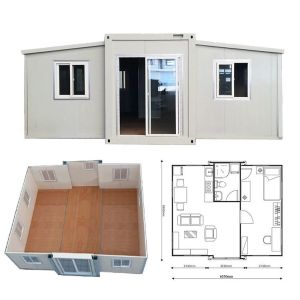 3 In 1 Prefabricated Foldable Expandable Container Living Homes