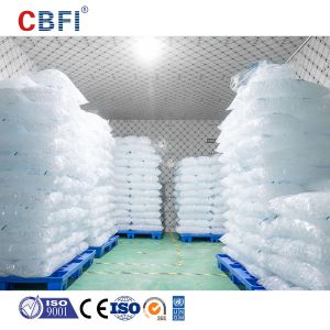 Square Cube Shape Salt Water Ice Machine with Bizter Compressor Ice Making