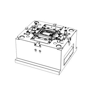 Transparent Clamshell Phone Back Cover (1*1) / Three-plates mold / Cold runner