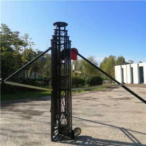 Towable Freestanding Lightweight Portable Winch Up Tower