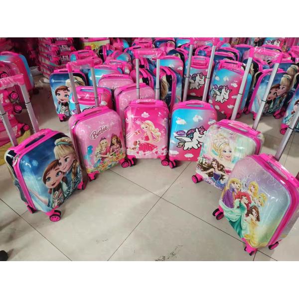 Multicolor Childrens Pull Along Suitcase 30L With Telescopic Handle