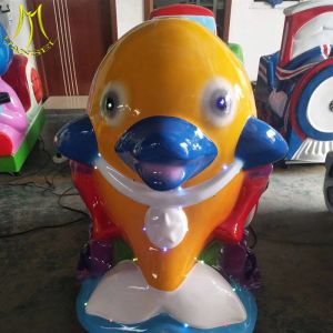 Cheap Hansel kids amusement rides kids playground electric musical toy fish kiddie ride for sale