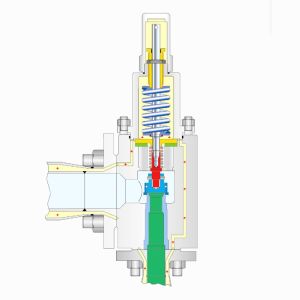 Type 449 With Block Body Flushing Protective Gas Spring Loaded Safety Valve
