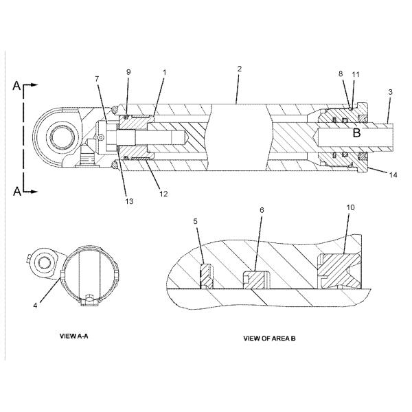 Hydraulic Cylinder Seal Kit 2465916 246-5916 for Motor Grader 12G 120G 130G 140G 160G