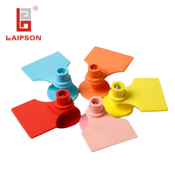 Various Size 48*41mm Pig Ear Tags TPU For Animal Sheep Goat Tracking