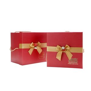 Custom High Quality China Style Cardboard Wedding Present Packaging Box With Lid