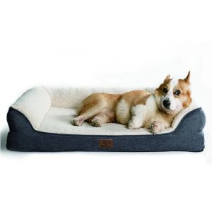 China SGS Memory Foam Dog Bed With Removable Washable Cover Polyester on sale