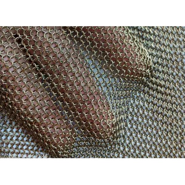 Chainmail Welded Pvd Metal Ring Mesh For Facade Decoration