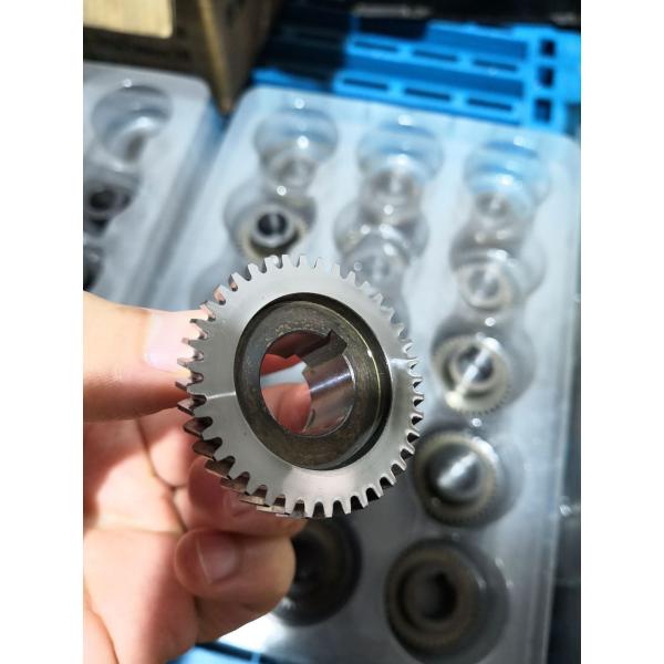 Smooth and Accurate Conical Transmission Output Gear Shaft with Helical Worm