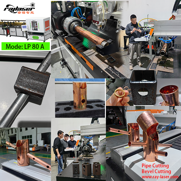 Fiber Laser Cutting Machine for Steel Pipe Tube 1kw 2kw 3kw With Rotary Device