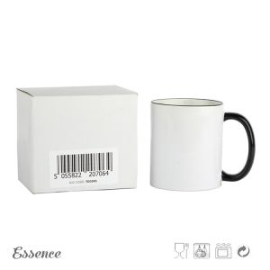 Customized Logo 11OZ Ceramic Stoneware Mugs High Temperature Glossy Glaze