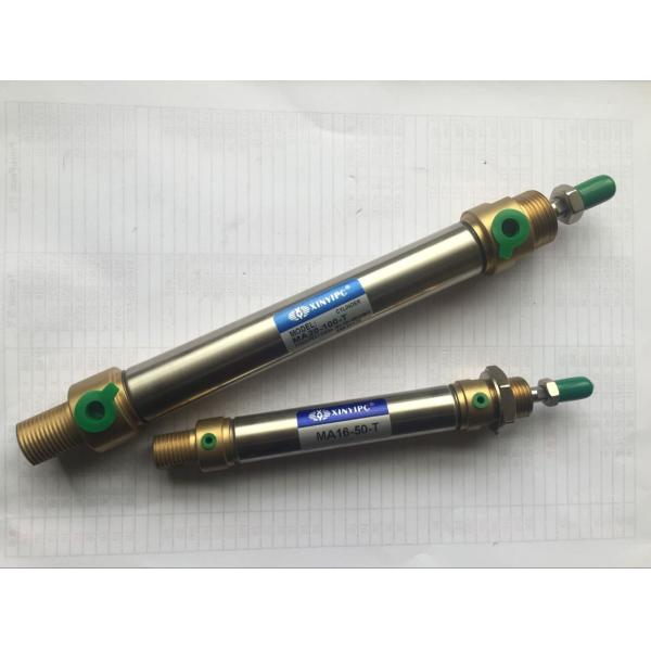 Quality Brass Front / End Caps Mini Pneumatic Cylinder , Small Air Cylinder With / Without Magnet wholesale