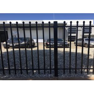 Australia market tubular spear top security Garrison fence / security metal