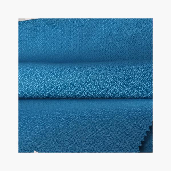 China factory double diamond woven oxford fabric Recycled polyester twill dobby jacquard Fabric