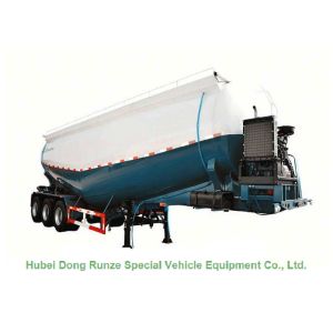 China Tri Axle Tank Semi Trailer For Cement Bulk Powder Carry High Loading Capacity on sale