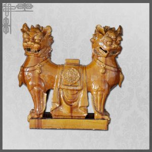Customizable Chinese Roof Animals Lion Yin And Yang Fengshui Function Ornament