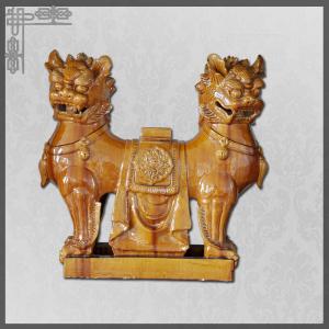 China Customizable Chinese  Roof Animals Lion Yin And Yang Fengshui Function Ornament on sale