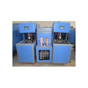 Cheap High Pressure Valve Semi Automatic One Cavity 5L Plastic Wide Neck Jars Blow Moulding Machine with Moulds for sale