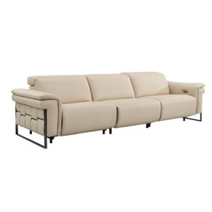 BN Customizable Functional Sofa with Top Layer Cowhide and Switch Panel Design
