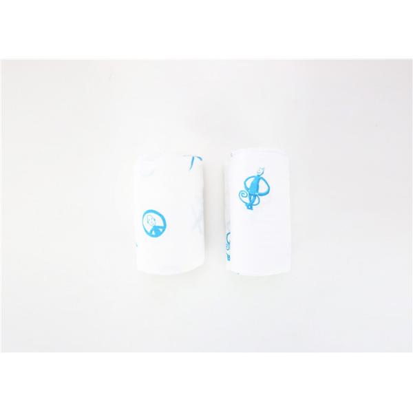 BPA Free Organic Baby Swaddle Blankets Two Layers Of Screen 100% Cotton