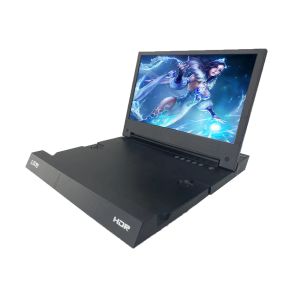 Black Portable Video Game Screen , Ultra Thin Travel Portable Monitor For PS4