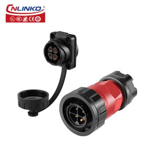 CNLINKO 4 Pin Industry Socket 110 Volt Electrical Plugs and Sockets Waterproof