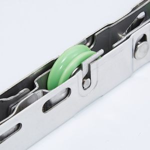 ODM Sliding Door Rollers Heavy Duty With 2 Wheels POM Iron Material