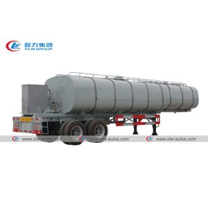 2 Axle 30000L Heated Asphalt Tank Trailer With Insulation Layer And Burner