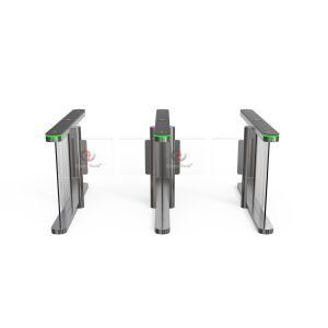 10mm Acrylic Automatic Speedlane Swing Turnstile With Alarm Light