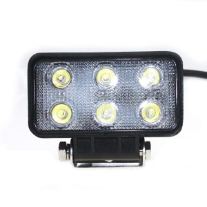Japan hot sale 4.3 square 18W 1800LM LED work light HIGH lumens high power work lamp for agricultural vehicles ships