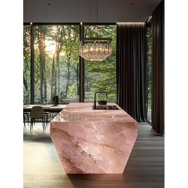 Quality Hot Sale Luminous Tables Restaurant New Type Furniture Square Ice Crack Onyx Luminous Coffee Table Tea Table for Bar Pub Restaurant 48'' 1200mm Back Lighted Translucent Furniture wholesale