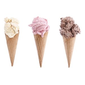 Custom Chocolate Dipped Cone / Chocolate Waffles With Ice Cream , CE Approved