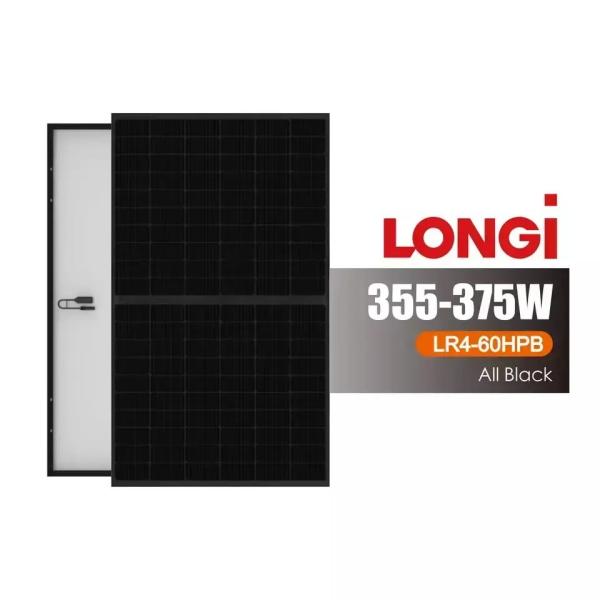 LONGi Hi-MO 4m LR4-60HPB 355-375M Mono Solar Panel 355W 375W for 182mmx182mm