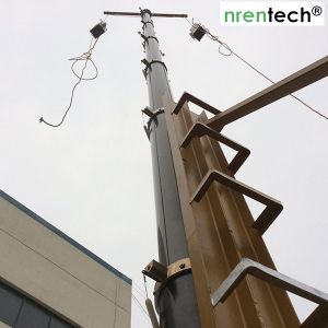 12m heavy duty payloads pneumatic telescopic mast for mobile telecommunication