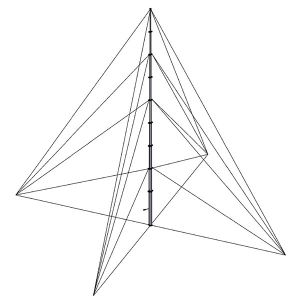 21m Height Lockable Pneumatic Telescopic Mast antenna telescopic mast-150kg