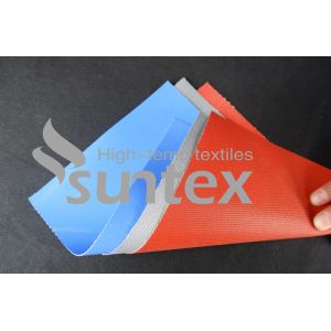 China Heat Insulation Silicone Coated Fiberglass Fabric Roll Fire and Flame Retardant on sale
