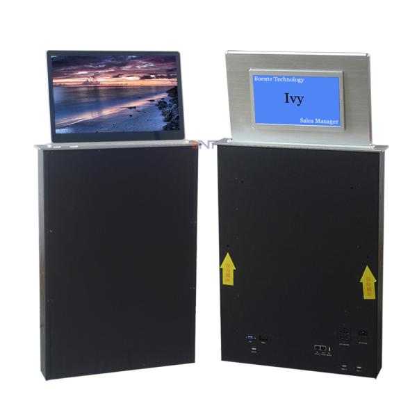 15.6 inch FHD screen computer desk lcd monitor lift with backside mini name