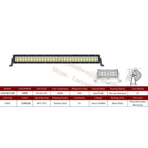 180W Cree Led work lights off road light/Juegos de faros/LED arbeidslys Faros