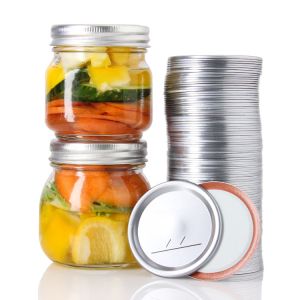 Custom 70mm Bulk Regular Silver Tinplate Screw Cap for Mason Canning Jar