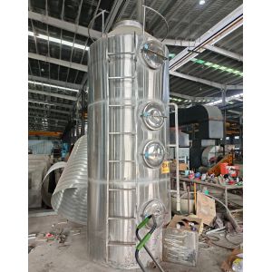 Cheap Continuous Wet Spray Scrubber Automatic Vertical Performance Electricity For Waste Gas for sale