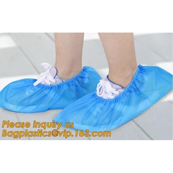 Quality Disposable colorful antistatic PE CPE PP SMS Microporous shoe cover good quality low price waterproof shoe bagease pack wholesale