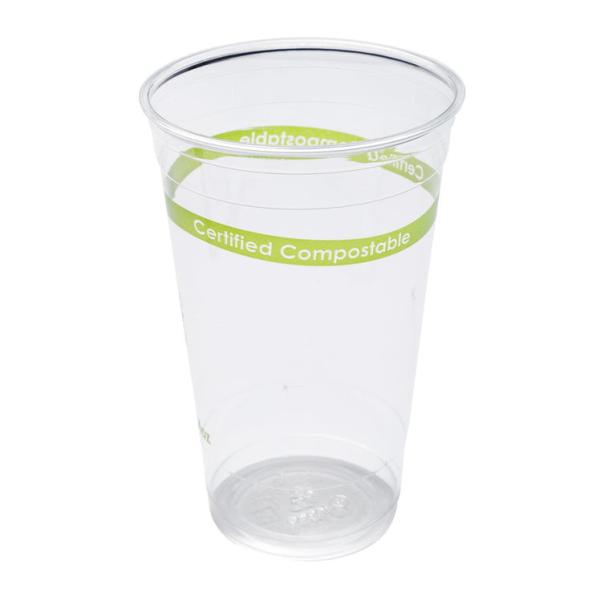 Quality Corn Stach Coffee Biodegradable PLA Cups Transparent 700ml Environmentally Friendly wholesale